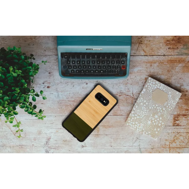 Capa para telemóvel man and wood SmartPhone para Galaxy S10e Bamboo Forest preto