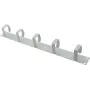 Placa de Gestão de Cabos helos 328643 1U com 6 Argolas Metálicas 70×40 mm Cinzento Claro
