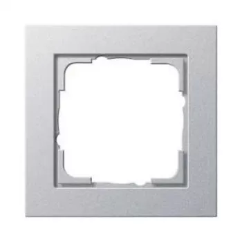 Placa de parede GIRA E2 alumínio sem parafusos termoplástico 80,8×80,8×9,3 mm