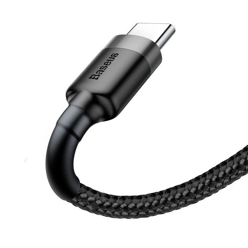 Cabo Baseus Cafule USB para USB-C 3A 1m (cinzento-preto)