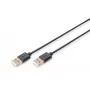 Cabo de ligação USB Assmann, Type-A M/M, 3,0 m, compatível com USB 2.0, UL, preto (AK-300100-030-S)