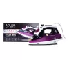 Ferro de engomar a seco e a vapor Adler AD 5022 base cerâmica roxo, 2200 W