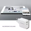 Carregador Qoltec 51718 | 45W | 5-20V | 2,4-3A | USB Type-C PD | USB | branco