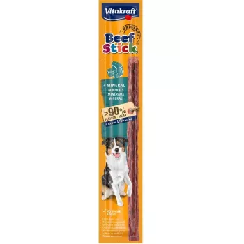 Snack de mastigar para cães Vitakraft Beef Stick Original plus Mineral 12 g — sabor a carne de vaca, 30 % proteína, sem açúcar e sem glúten