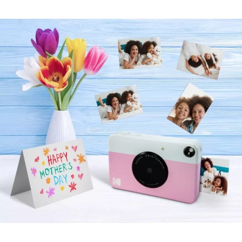 Máquina fotográfica instantânea Kodak PRINTOMATIC, 2x3'', Rosa