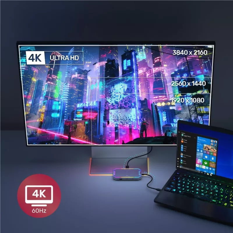 Unitek uHUB S7+ D1029A hub USB-C, USB 3.2 Gen 2 10 Gbps, HDMI 2.0, Gigabit RJ45, áudio de 3,5 mm, 100 W, cinzento