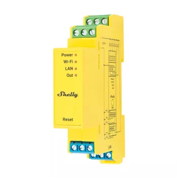 Controlador de iluminação para calha DIN Shelly RGBWW Pro WiFi 5 canais