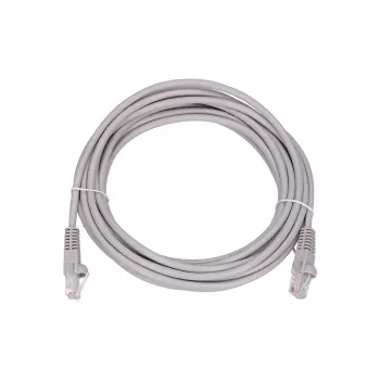 Cabo de patch de rede Extralink Cat5e UTP 5 m — RJ-45 a RJ-45, cinzento