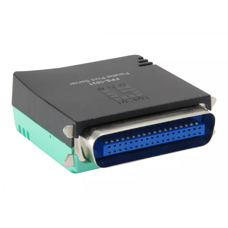 Servidor de impressão paralelo LevelOne, preto, verde, atividade, link, energia, estado, Taiwan, Ethernet LAN, IEEE 802.3, IEEE 802.3u, 10,100 Mbit/s