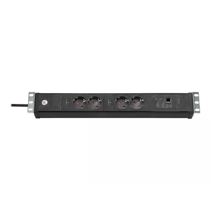Régua de tomadas Brennenstuhl Premium-Web-Line V3 controlada por IP, 4 saídas, Ethernet, 3 m (1156057984)