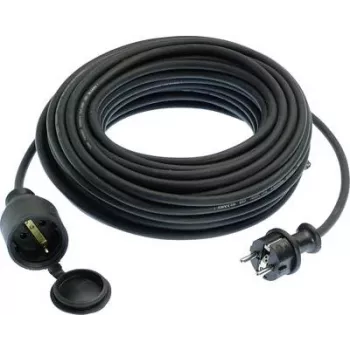 Extensão elétrica AS Schwabe 60315, 16 A, preta, 15 m