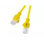PATCHCORD Cat.5E UTP 1,5 m amarelo FLUKE PASSED LANBERG pack de 10