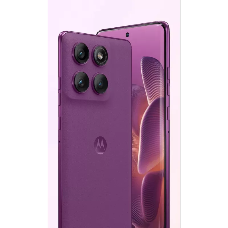 Smartphone Motorola Moto Edge 60 Pro 5G Dual-SIM, 8 GB RAM, 256 GB armazenamento, Pantone Sparkling Grape