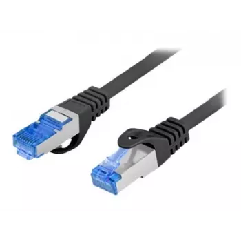 Cabo de rede LANBERG PCF6A-10CC-0100-BK — Cat6a S/FTP, 1 m, RJ-45, preto