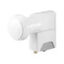 LNB Twin universal Wentronic Goobay, cinzento-branco - LNB SAT digital (DVB-S2) para 2 participantes (receção 4K/HDTV/3D) (67270)
