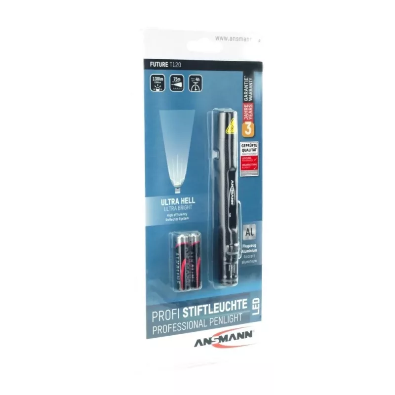 Ansmann Future T120 preto lanterna de bolso LED
