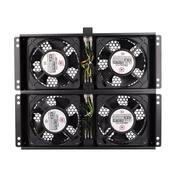 Ventilador de arrefecimento Extralink EX.8673 unidade de ventilação de 4 vias para armários verticais cabo de 2 m ficha EU