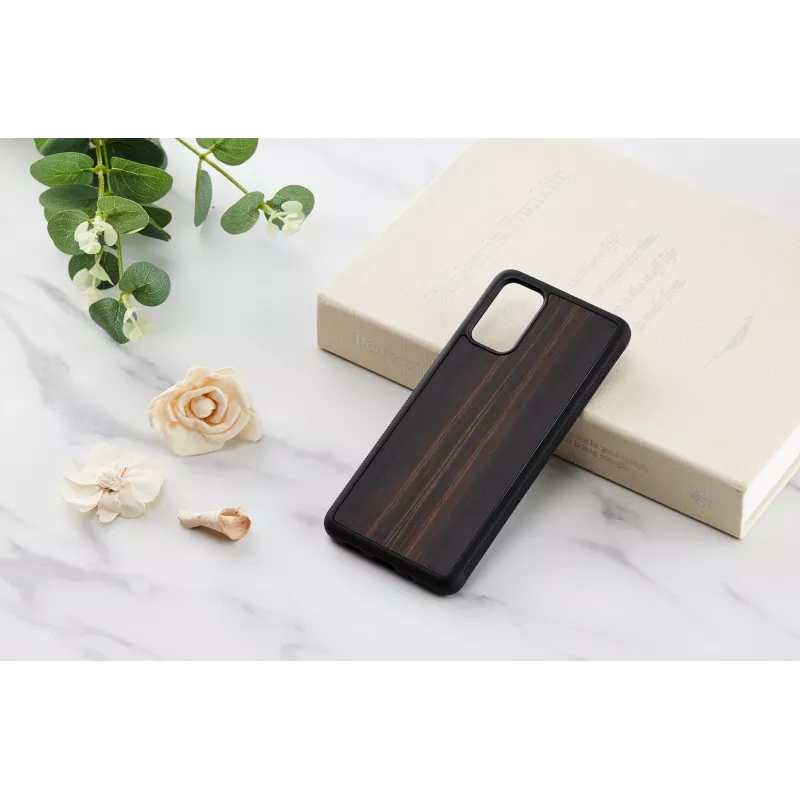 Capa de proteção para Samsung Galaxy S20+ — Man and Wood — Ebony preto