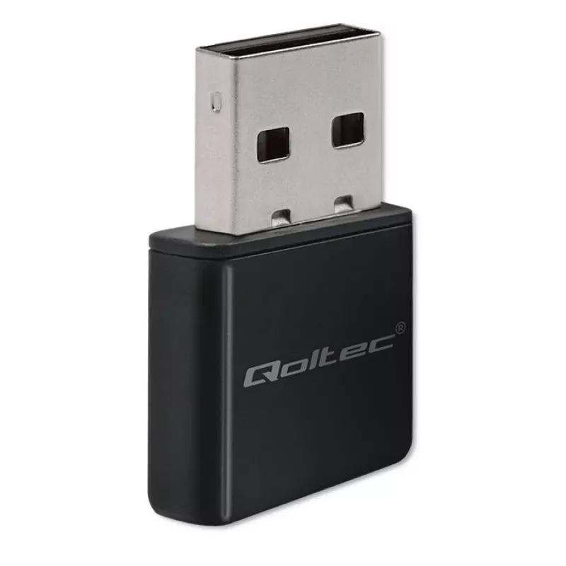 Adaptador USB Wi-Fi QOLTEC NANO 56986 — Mini-N, USB 2.0, 802.11n