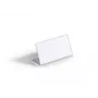 Durable 8055-19 Suporte de Placa de Nome de Mesa, Forma L, 52 x 100 mm, Acrílico, Transparente, Pack de 10