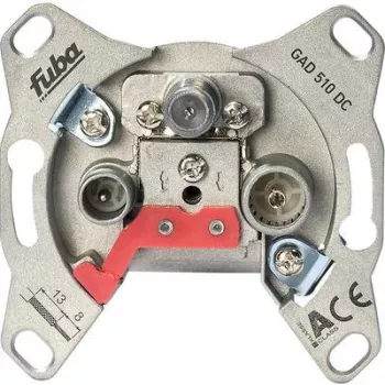 Ebel GAD 510 DC tomada de passagem universal para antena, passagem DC, 3 orifícios, 5-2200 MHz