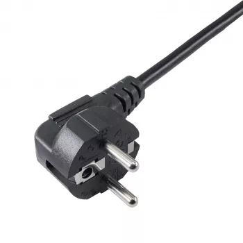 Cabo de alimentação Akyga AK-PC-05A CEE 7/7 para IEC C13, 5 m, preto