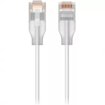 Cabo de rede patch UBIQUITI UACC-Cable-Patch-EL Cat6 RJ-45 2.5GbE PoE++ 0,15 m branco translúcido (24 unid.)