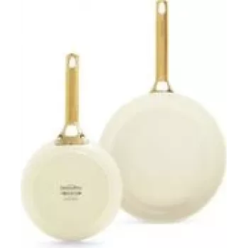 Conjunto de frigideiras GreenPan Padova Reserve — alumínio, creme, Ø20 cm & Ø26 cm, 2 unid.