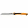 Serra de poda Fiskars Pro PowerTooth 25 cm – lâmina de serra de poda curva para cortar ramos