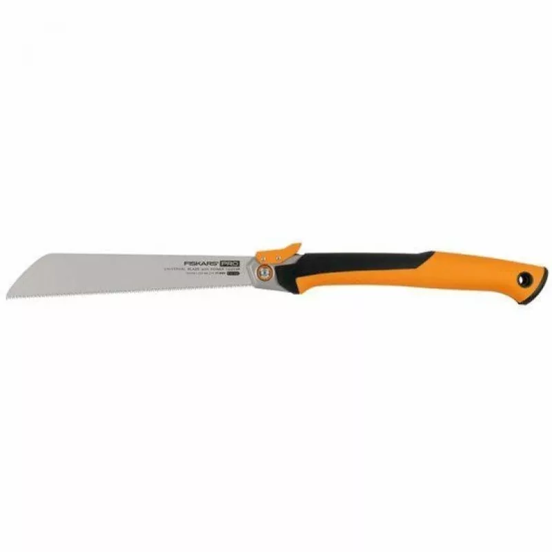 Serra de poda Fiskars Pro PowerTooth 25 cm – lâmina de serra de poda curva para cortar ramos