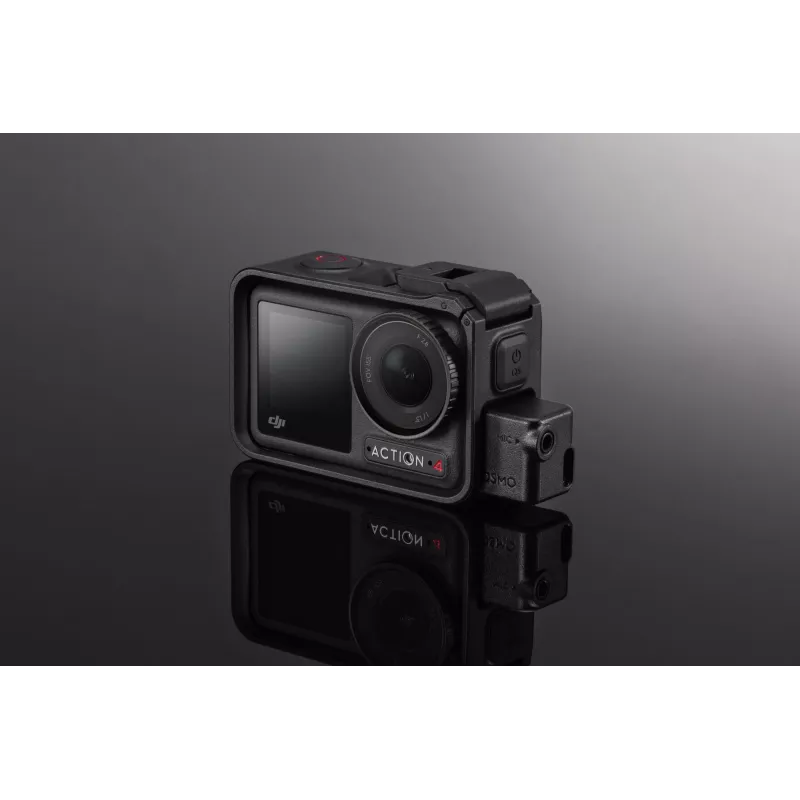 Adaptador de microfone para câmara DJI Osmo Action, adaptador de áudio de 3,5 mm