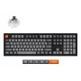 Teclado mecânico full-size Keychron K10 Max QMK — USB + RF Wireless + Bluetooth, 108 teclas, RGB, preto
