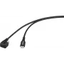 Renkforce cabo USB 2.0 com ficha USB-C, rodado 180 graus, preto (RF-6721078)