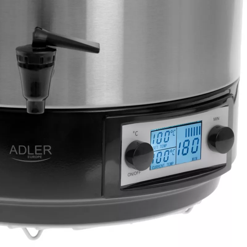Máquina de conservas Adler AD 4496 28L 2600W aço inoxidável preto