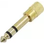 Adaptador de áudio Omnitronic jack de 3,5 mm macho para jack de 3,5 mm fêmea — pack de 10