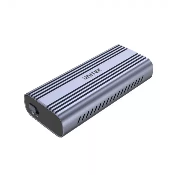 Caixa para SSD Unitek SolidForce Reefer Cinzento – M.2 NVMe PCIe, USB‑C 10 Gbit/s, Alumínio, 1 unidade