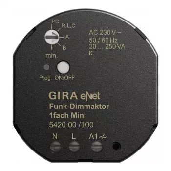 GIRA 542000 regulador de intensidade sem fios Mini 20 250 VA Gira eNet