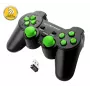 Comando com fios ESPERANZA EGG108G — USB 2.0, 12 botões, analógico/digital, D-Pad, para PC e PlayStation 3, preto/verde