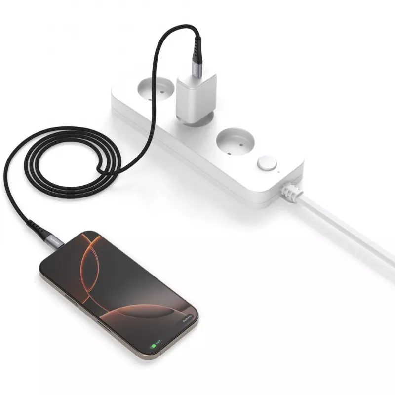 Cabo USB 4smarts 541454 1,5 m USB-C preto