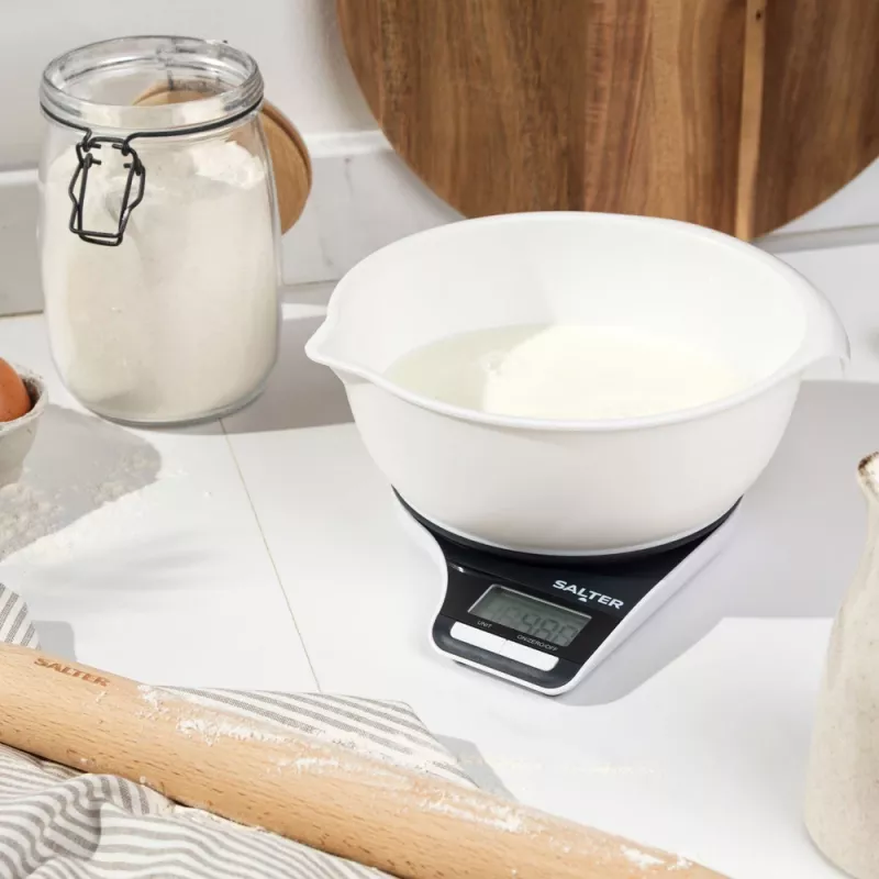 Balança de cozinha Salter Electronic Jugscale preto/branco