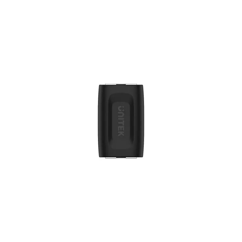 Unitek A1026BK acoplador RJ45 fêmea para fêmea, Cat.6, 1 Gbps, preto