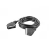 Lanberg CA-EUEU-10CC-0018-BK cabo SCART, SCART para SCART de 21 pinos, 1,8 m, preto