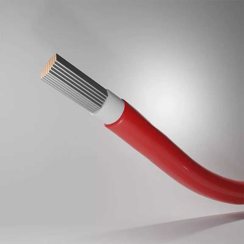 Cabo solar QOLTEC 53852 6 mm², rolo de 100 m, vermelho