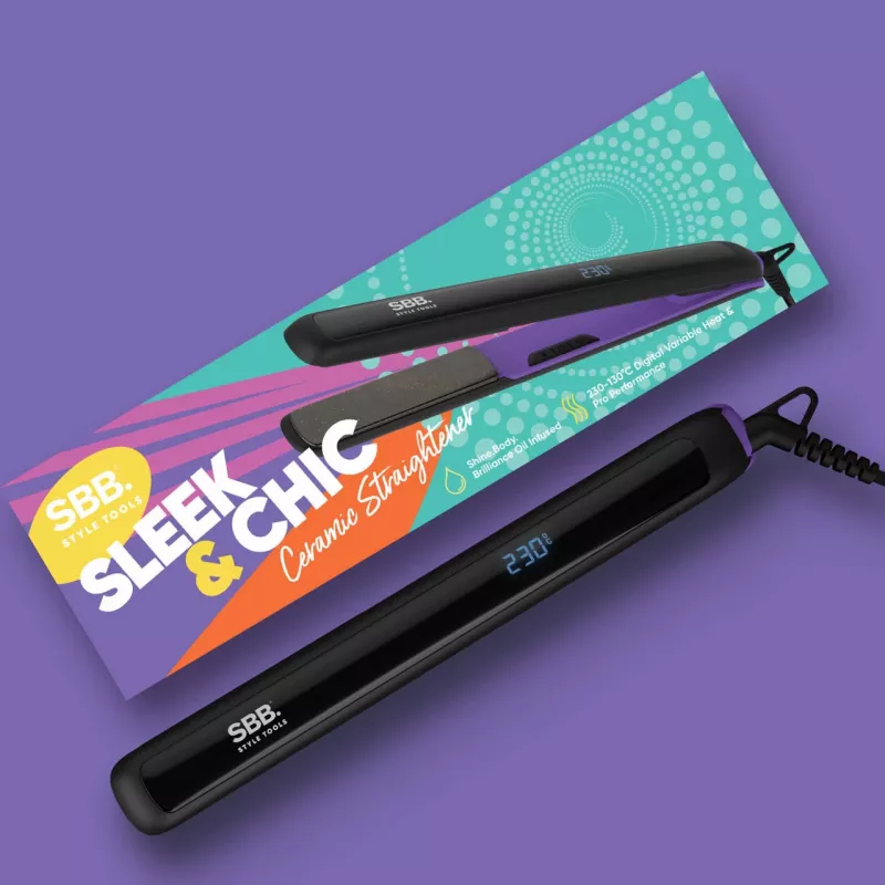 Alisador de cabelo SBB SBST-1000-EU temperatura digital ajustável Full Size