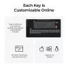 Teclado mecânico Keychron Q6M-P4 — Full-size 100% com fios e sem fios (USB, RF, Bluetooth 5.1), retroiluminação RGB, branco, USB-C