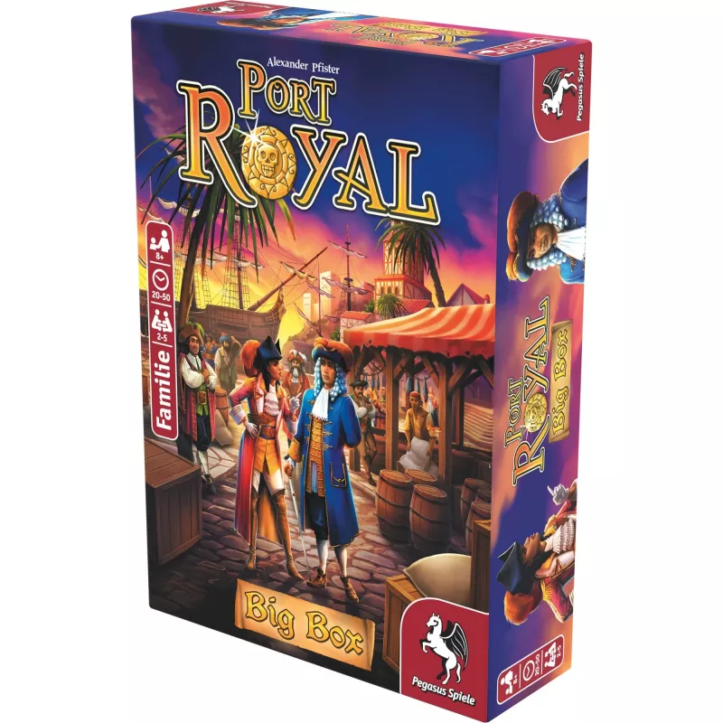 Pegasus Spiele Port Royal Big Box jogo de tabuleiro