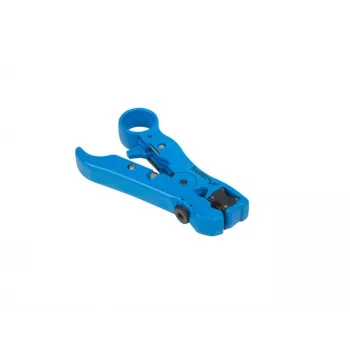 Descascador de cabos LANBERG NT-0102, punho de plástico, isolamento de proteção, lâminas substituíveis, azul