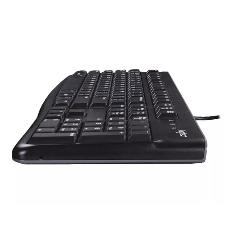 Desktop MK120, com fios, USB, QWERTZ, preto, rato incluído