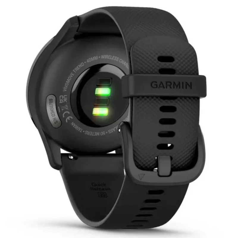 Garmin vivomove Trend LCD 40 mm Híbrido 254 x 346 píxeis ecrã tátil preto GPS (satélite)