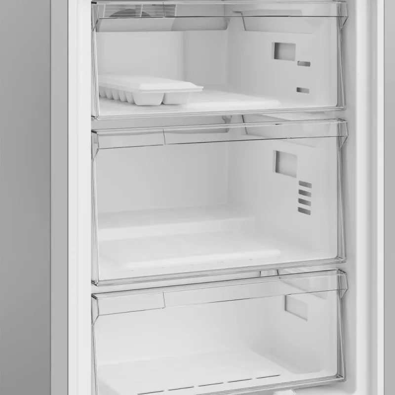 Frigorífico Indesit INK 25402 S4E | Compacto de livre instalação, No Frost, 249 L de refrigeração / 106 L de congelação, A 203,5 cm, classe energética E, 37 dB, prateado